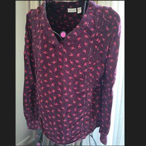 Burgundy Collared Shirt
